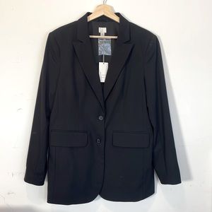 A New Day black two button blazer NWT, size XL